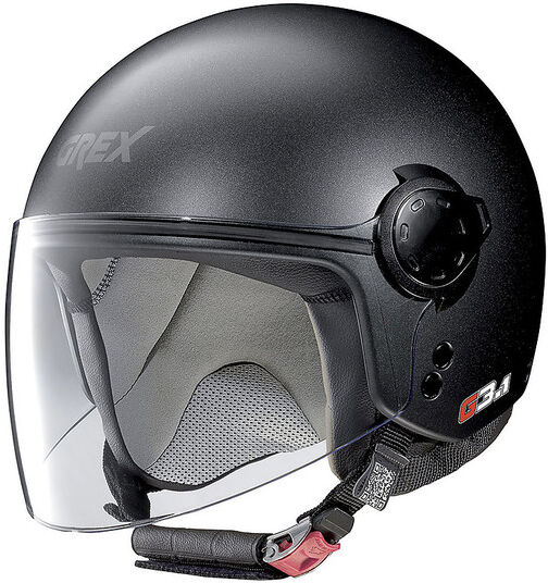 casco moto mini-jet grex g3.1 k-easy 005 nero graphite taglia s