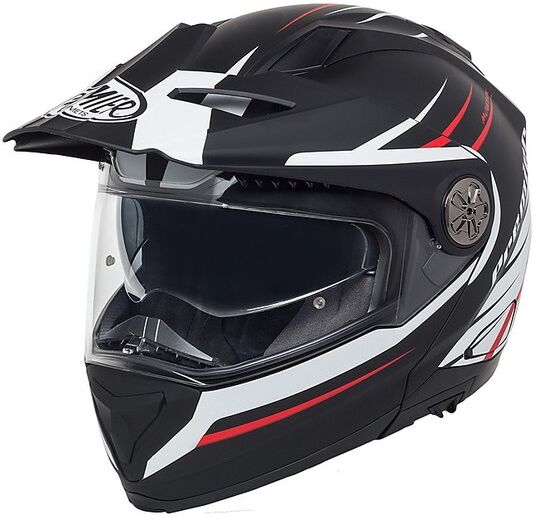 casco moto modulare dual sport premier x-trail mo 92 bm nero taglia xs