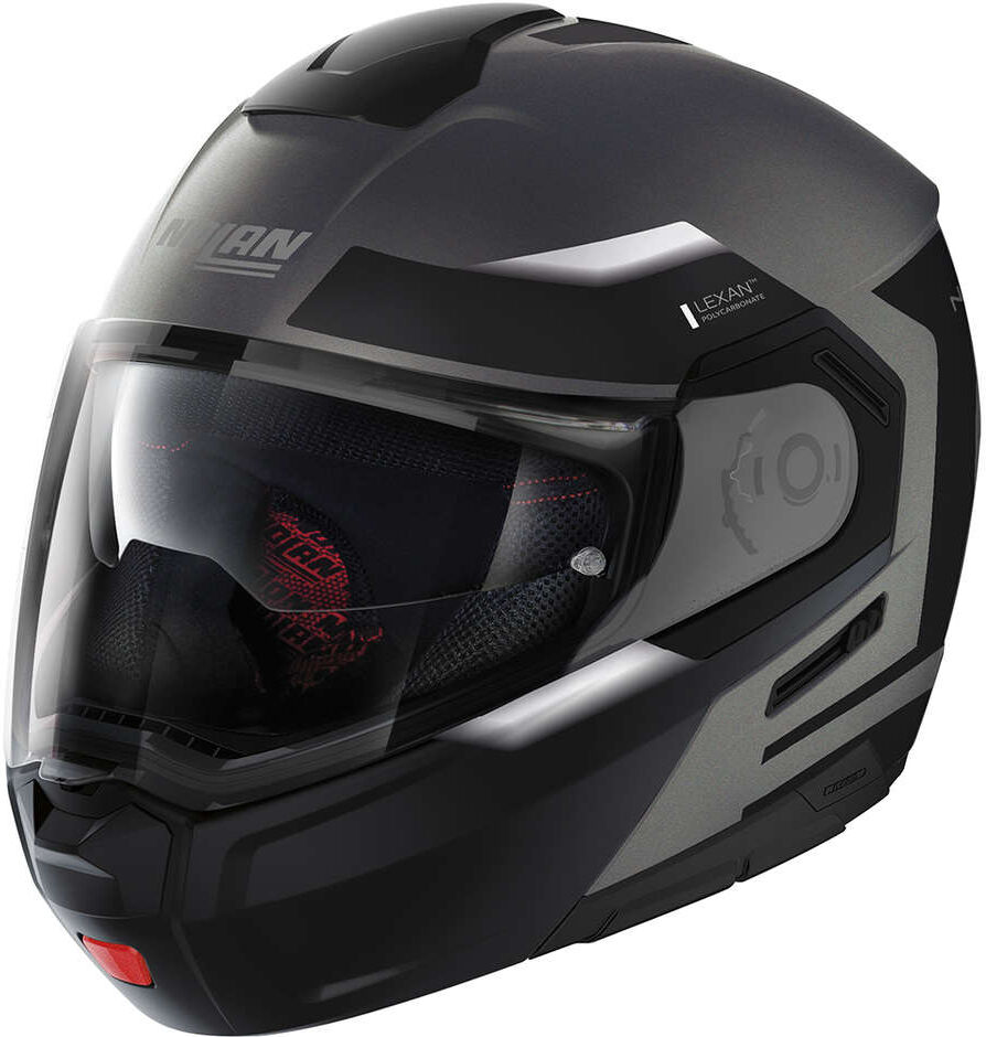 casco moto modulare p/j nolan n90-3 reflector n-com 034 lava taglia s