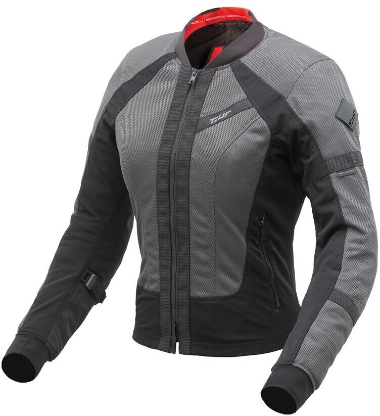 tucano urbano giubbotto moto donna estivo t-ur atlas lady nero grigio taglia xl