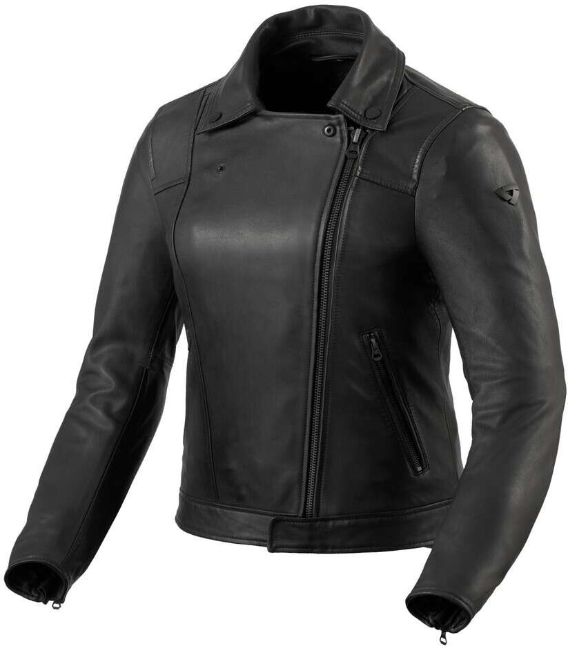 giubbotto moto donna in pelle custom rev'it liv ladies nero taglia 40