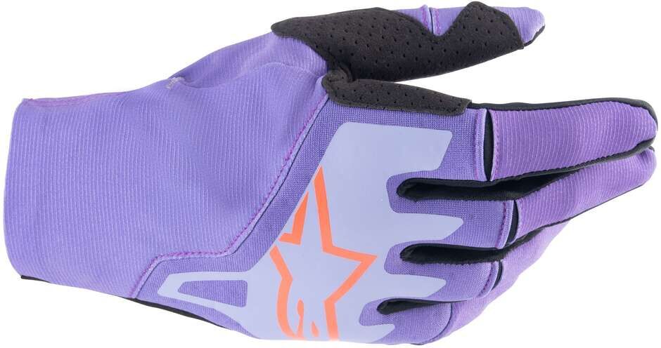 guanti moto cross enduro alpinestars techstar nero viola taglia xl