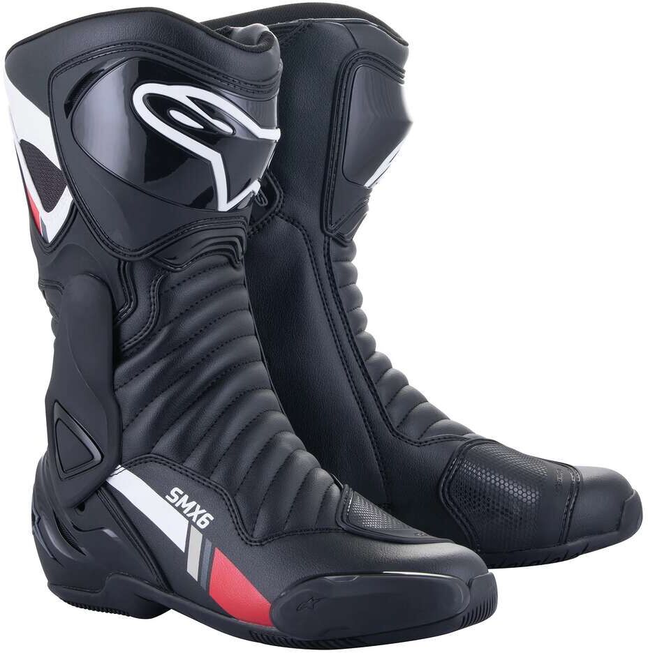 stivali moto alpinestars smx-6 v2 grigio bianco nero taglia 36