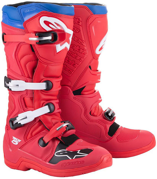 stivali moto cross enduro alpinestars tech 5 blu alpino ross taglia 9