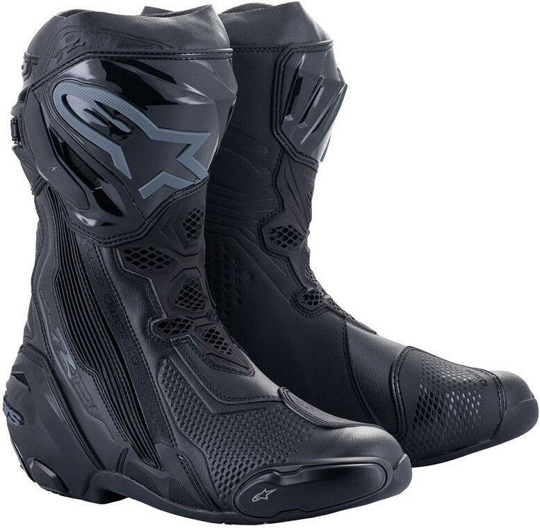 stivali moto racing alpinestars supertech r nero nero taglia 45