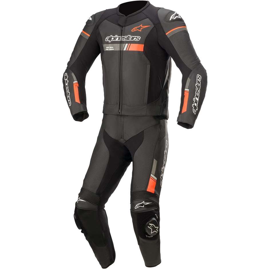 tuta moto divisibile alpinestars gp force chaser 2pc nero ro taglia 58