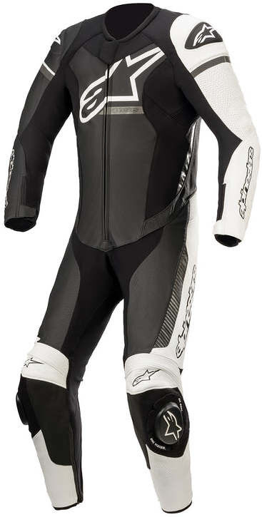 tuta moto intera alpinestars gp force phantom 1pc nero bianc taglia 48