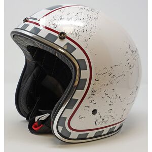 Casco Moto Jet Vintage Custom Afx Fx-76 Graphic Mcq Bianco P Taglia S