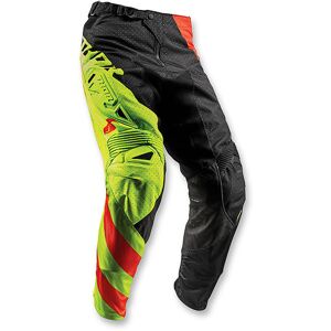 Thor Pantaloni Moto Cross Enduro S8 Fuse Air Rive 2018 Lime Aranc Taglia 30