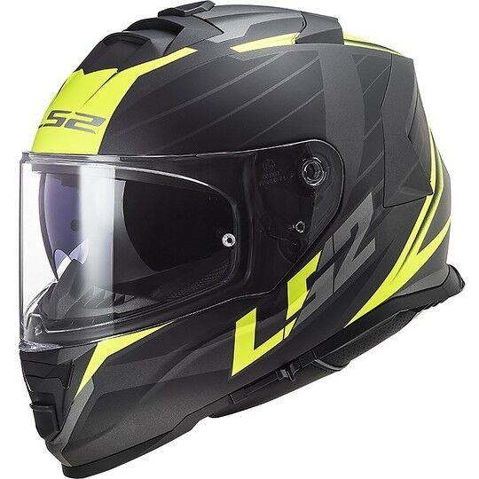 Casco Integrale Moto Doppia Visiera Ls2 FF800 STORM Nerve Ne taglia XL