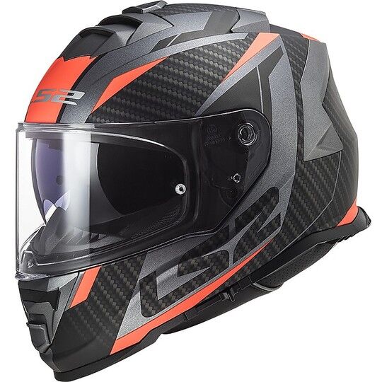 Casco Integrale Moto Doppia Visiera Ls2 FF800 STORM Racer Ti taglia XS