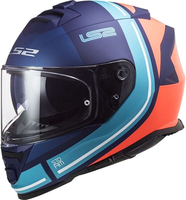 Casco Integrale Moto Doppia Visiera Ls2 FF800 Storm SLANT Bl taglia L