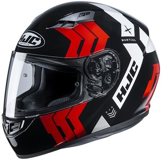 Casco Integrale Moto HJC CS-15 MARTIAL MC1 Nero Rosso taglia XS