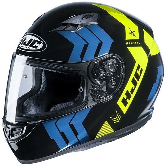 Casco Integrale Moto HJC CS-15 MARTIAL MC4H Nero Blu Giallo taglia M