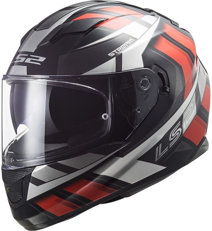 Casco Integrale Moto Ls2 FF320 STREAM EVO Loop Nero Rosso taglia XL