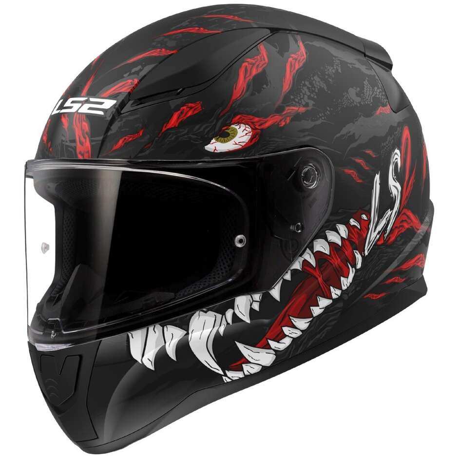 Casco Integrale Moto Ls2 FF353 RAPID 2 Kaiju Nero Opaco Ross taglia 2X