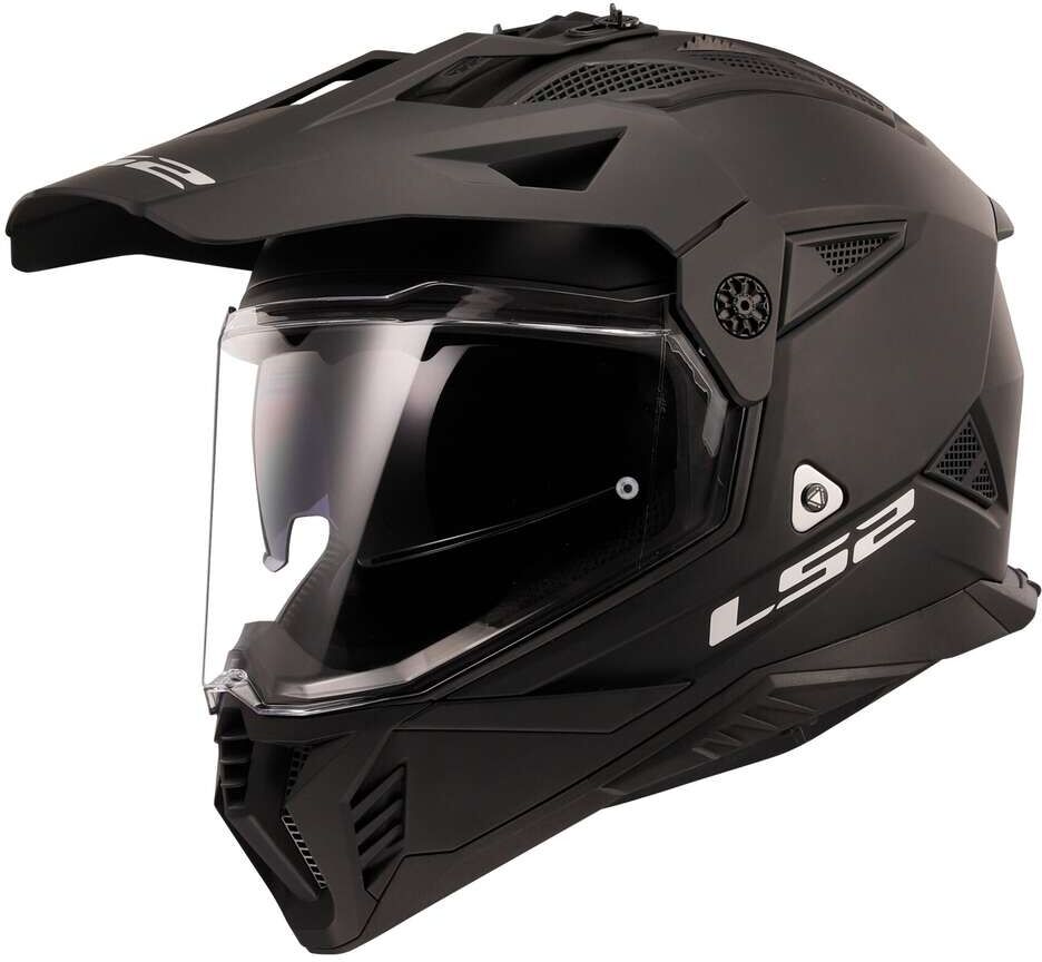 Casco Moto Adventure Ls2 MX702 PIONEER 2 SOLID Nero Opaco taglia XL