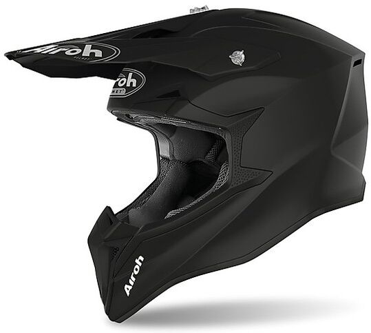 Casco Moto Cross Enduro Airoh WRAAP Color Nero Opaco taglia 2XL