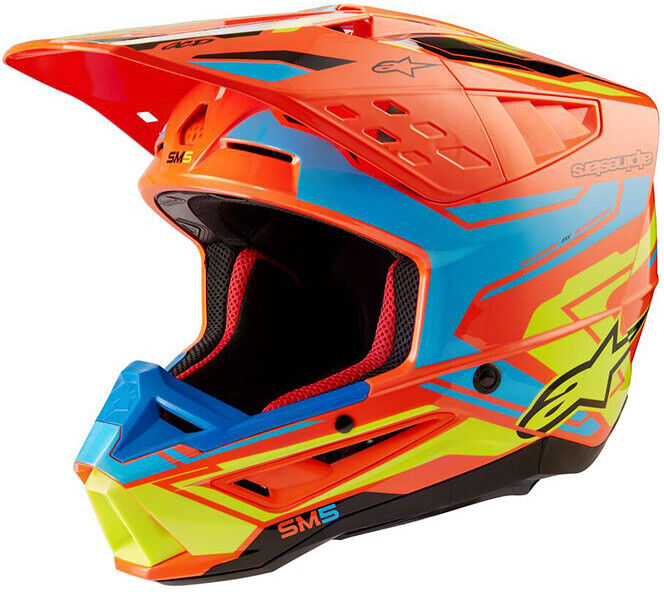 Casco Moto Cross Enduro Alpinestars S-M5 ACTION 2 22.06 Fluo taglia S