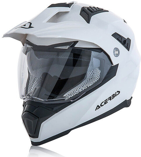 Casco Moto Cross Enduro Atv Acerbis Flip FS-606 Bianco taglia XL