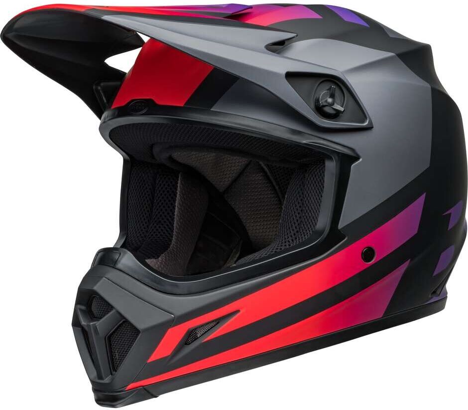 Casco Moto Cross Enduro BELL MX-9 MIPS ALTER EGO Nero Rosso taglia L