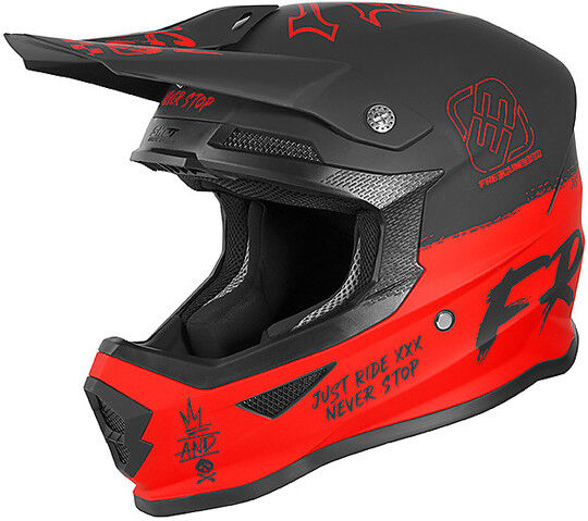 Casco Moto Cross Enduro Freegun XP4 SPEED Rosso Opaco taglia L