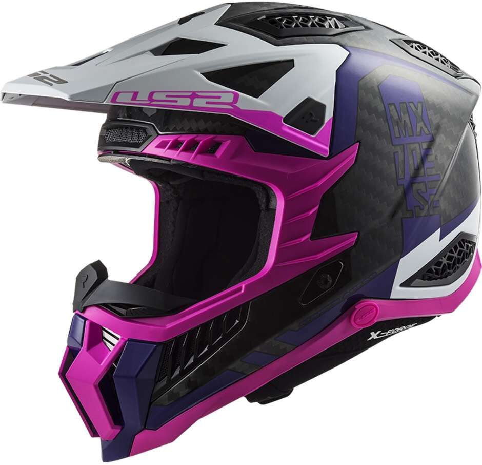 Casco Moto Cross Enduro In Carbonio Ls2 MX703 X-FORCE VICTOR taglia S