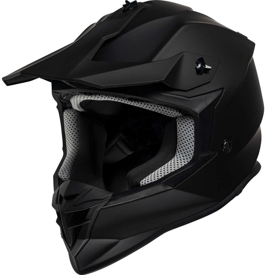 Casco Moto Cross Enduro Ixs 362 1.0 Mono Nero Opaco taglia XS