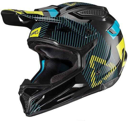 Casco Moto Cross Enduro Leatt GPX 4.5 V19.2 Nero Lime taglia XL