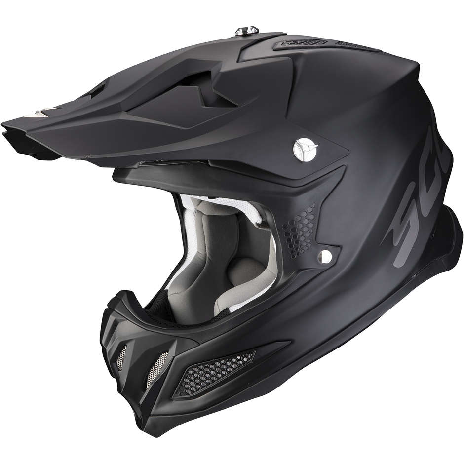 Casco Moto Cross Enduro Scorpion VX-22 AIR SOLI Nero Opaco taglia M