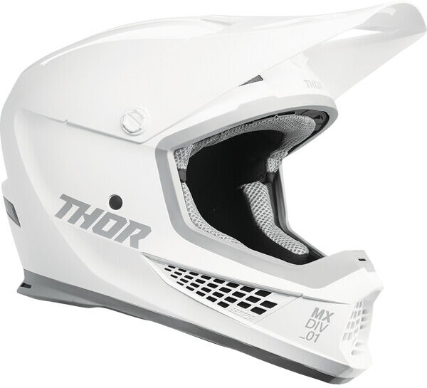 Casco Moto Cross Enduro THOR SECTOR 2 Bianco taglia XL