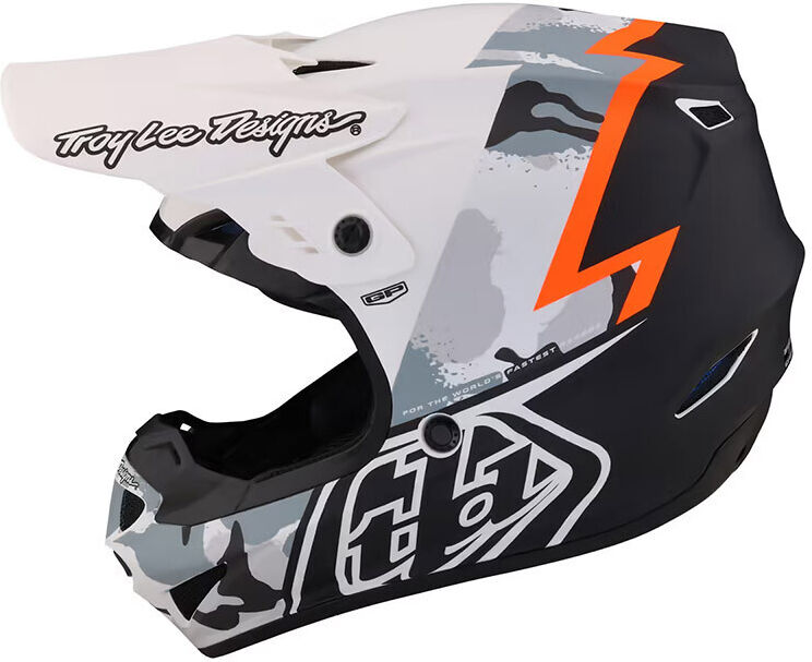 Casco Moto Cross Enduro Troy Lee Designs GP VOLT Camo Bianco taglia M