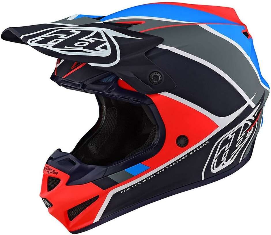 Casco Moto Cross Enduro Troy Lee Designs SE4 Polyacrylite BE taglia L