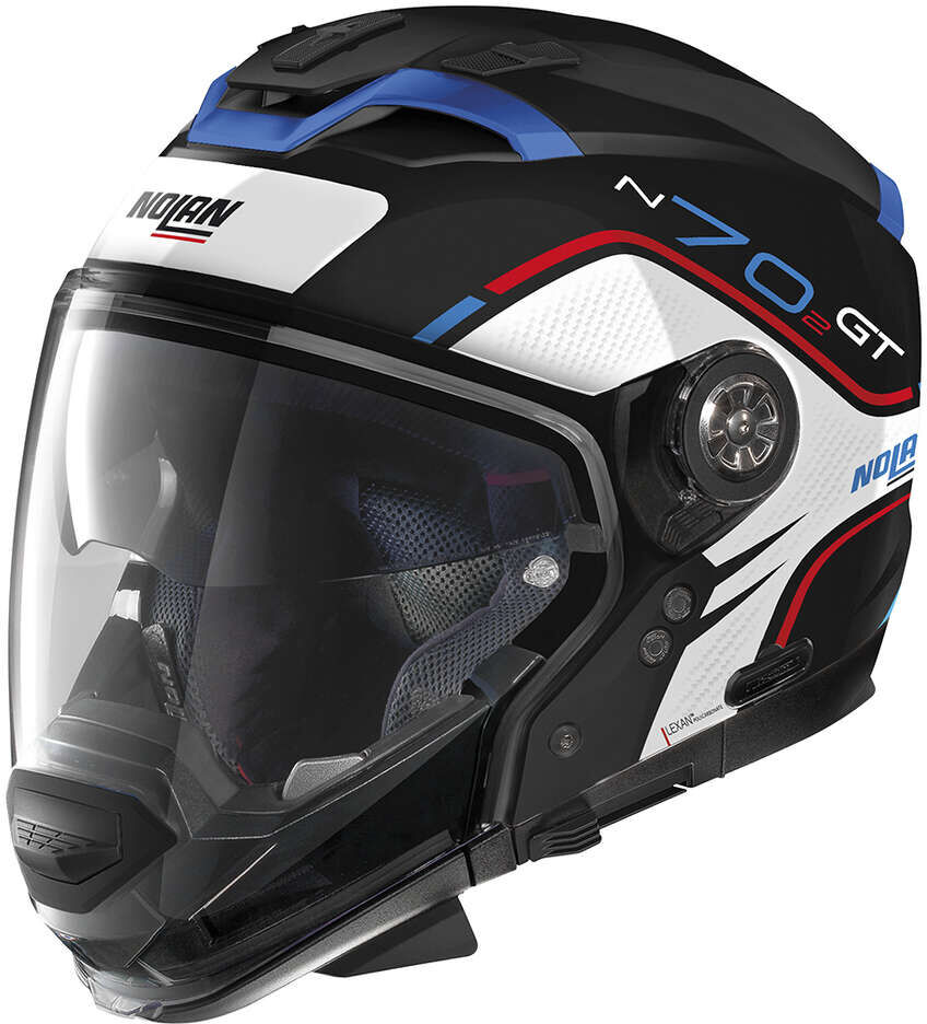 Casco Moto Crossover P/J Nolan N70-2 GT 06 FLYWHEEL N-Com 05 taglia S