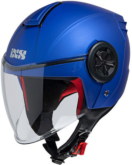 Casco Moto Demi Jet iXS 851 1.0 Blu Opaco taglia XS