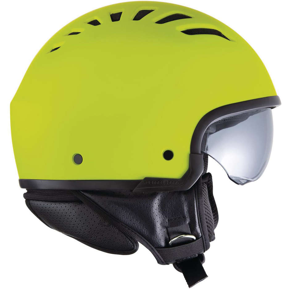 Casco MOto Demi-Jet Tucano Urbano EL'FRESH 1150 Giallo Hi-Vi taglia S