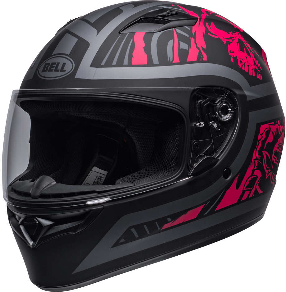 Casco Moto Integrale Bell QUALIFIER REBEL Nero Rosa Opaco taglia L