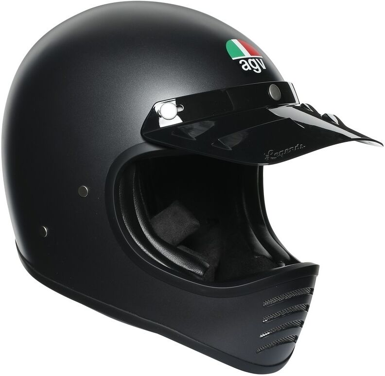 Casco Moto Integrale Custom AGV Legend X101 Mono Nero Opaco taglia L