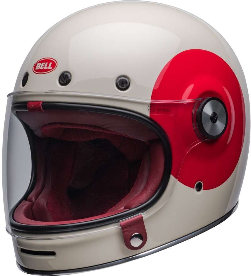 Casco Moto Integrale Custom Bell BULLIT TT VINTAGE Lucido Bi taglia S