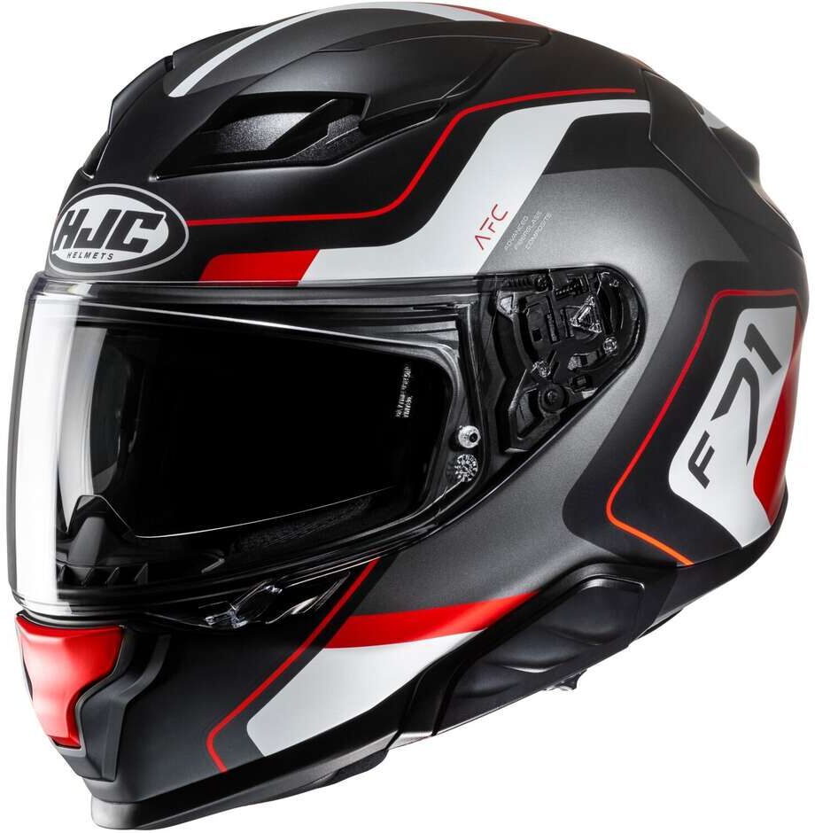 Casco Moto Integrale Hjc F71 ARCAN MC1SF Nero Opaco Bianco R taglia S