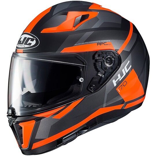 Casco Moto Integrale HJC I70 Doppia Visiera Elim MC6HSF Nero taglia XX