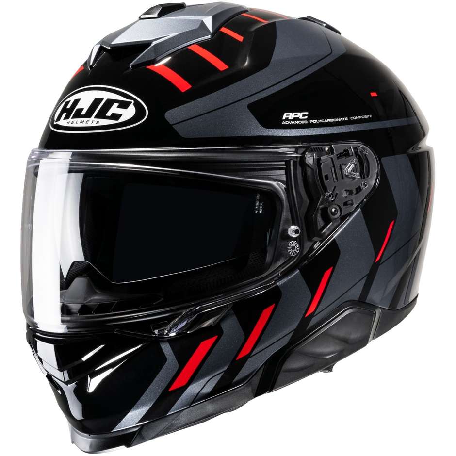 Casco Moto Integrale Hjc i71 SIMO MC1 Nero Rosso taglia M