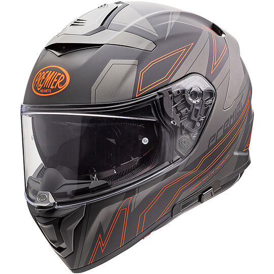 Casco Moto Integrale In Fibra Premier DEVIL EL93 bm Grigio R taglia XS