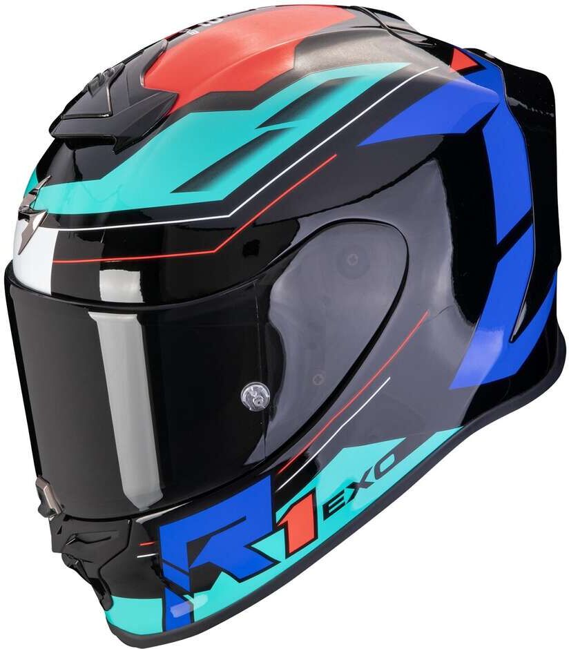 Casco Moto Integrale In Fibra Scorpion EXO R1 EVO AIR BLAZE taglia XS