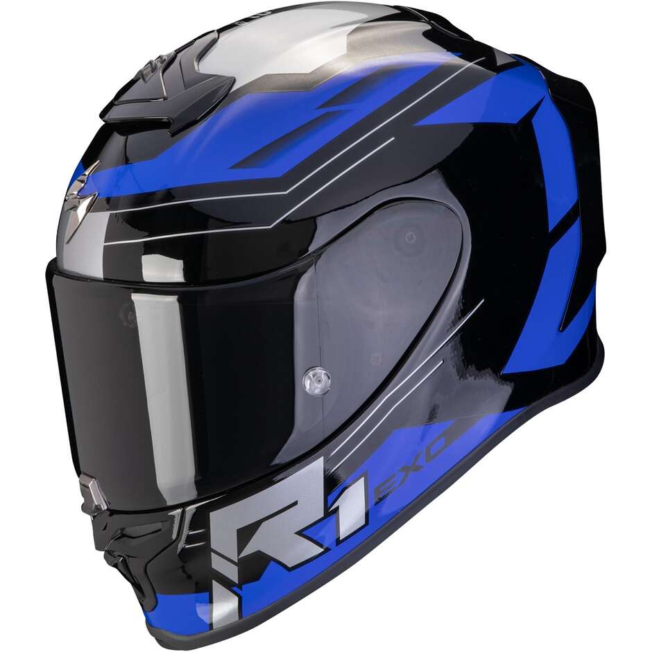 Casco Moto Integrale In Fibra Scorpion EXO R1 EVO AIR BLAZE taglia L