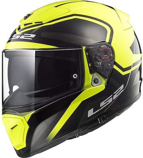 Casco Moto Integrale LS2 FF390 Breaker Bold Nero Giallo Fluo taglia 2X