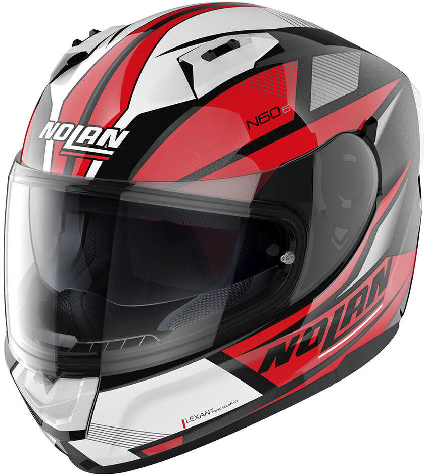 Casco Moto Integrale Nolan N60.6 DOWNSHIFT 036 Rosso Lucido taglia L