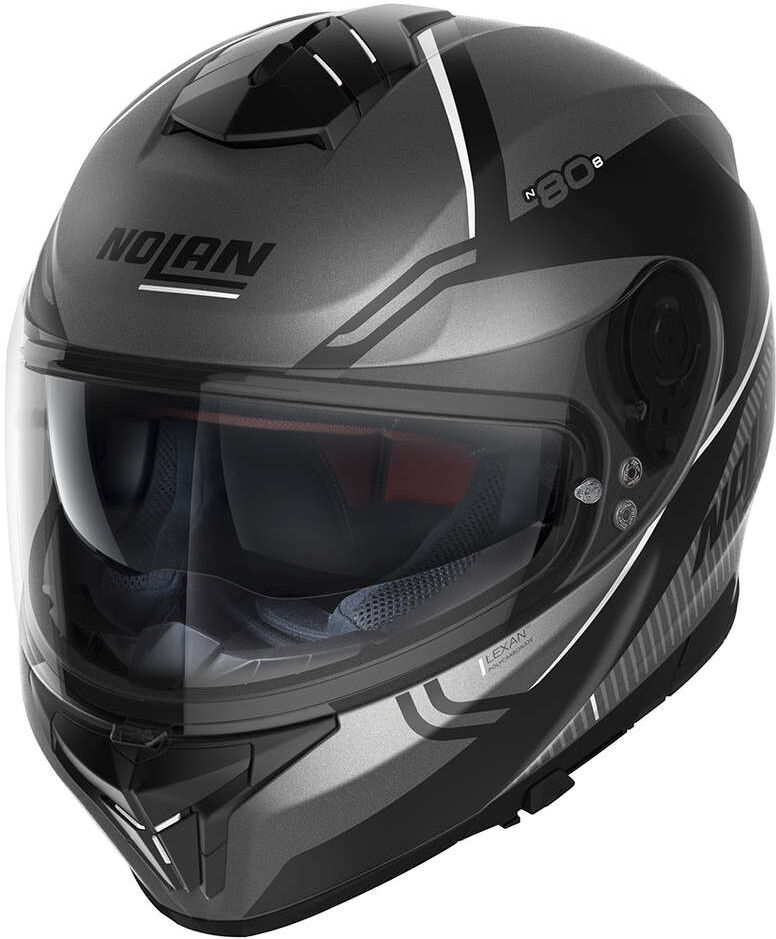 Casco Moto Integrale Nolan N80.8 ASTUTE N-Com 023 Bianco Opa taglia L