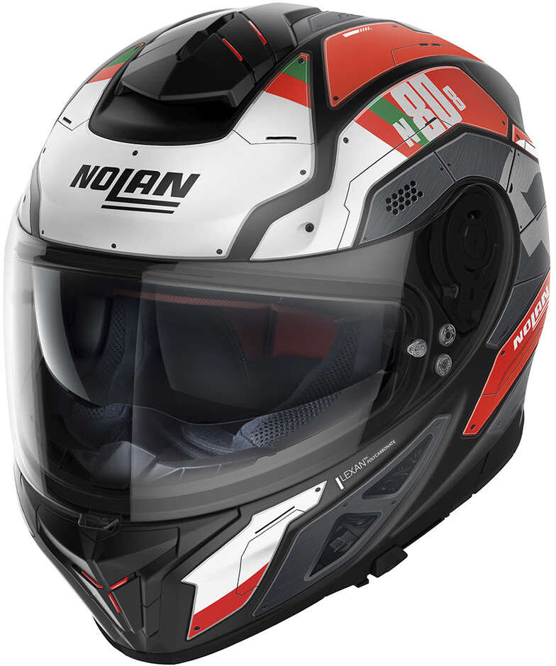 Casco Moto Integrale Nolan N80-8 STARSCREAM N-Com 035 Rosso taglia S