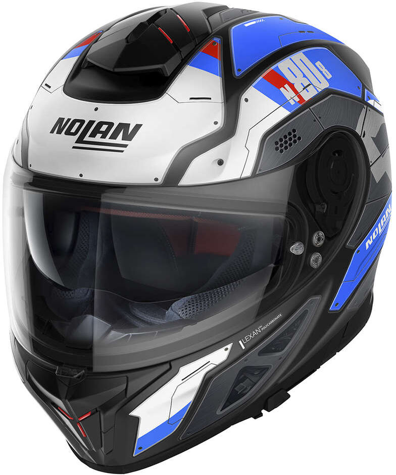 Casco Moto Integrale Nolan N80-8 STARSCREAM N-Com 036 Blu op taglia S